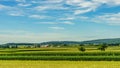 Amish country farm barn field agriculture in Lancaster, PA Royalty Free Stock Photo