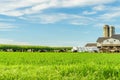 Amish country farm barn field agriculture in Lancaster, PA Royalty Free Stock Photo