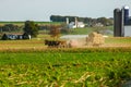 Amish Family Harvesting the Fields on an Autumn Day pt 5