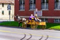 Amish Family in Wagon