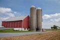 Amish farm and barn in Lancaster, PA Royalty Free Stock Photo