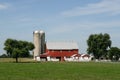 Amish farm and barn in Lancaster, PA Royalty Free Stock Photo