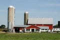 Amish farm and barn in Lancaster, PA Royalty Free Stock Photo