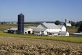 Amish farm and house Royalty Free Stock Photo
