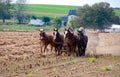 Amish Farmers Working