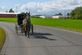 Amish Horse, Buggy, Carriage, Religion Royalty Free Stock Photo