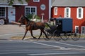 Amish Horse and Buggy on a Sunny Summer Day Royalty Free Stock Photo