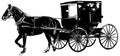 Amish horse and buggy Royalty Free Stock Photo