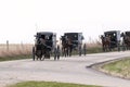Amish horse and buggys Royalty Free Stock Photo