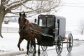 Amish Horse and Carriage Royalty Free Stock Photo