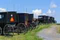 Amish horse carriages Royalty Free Stock Photo