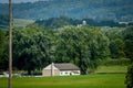 An Amish One Room School House in the Middle of Rich Farmlands Royalty Free Stock Photo