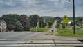 Amish Open Horse and Buggy Leaving With a Teenagers in it