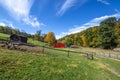 Amish red barn Royalty Free Stock Photo