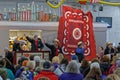 Amish Volunteers Help at the Annual Quilt Auction