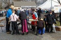 Amish Volunteers Packaging Barbecued Chicken