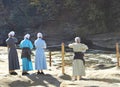 Amish women on vacation