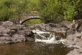 Amity Creek Bridge & Falls Royalty Free Stock Photo