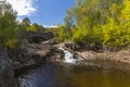 Amity Creek Bridge & Falls Royalty Free Stock Photo