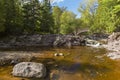 Amity Creek Bridge & Falls Royalty Free Stock Photo