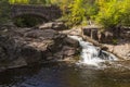 Amity Creek Bridge & Falls Royalty Free Stock Photo