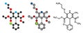 Amlodipine hypertension (high blood pressure) drug, chemical structure