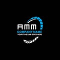 AMM letter logo creative design with vecto