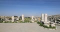Amman city landmarks-- old roman Citadel Hill, Jordan