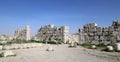 Amman city landmarks-- old roman Citadel Hill, Jordan