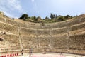 Ruins of an ancient Roman Odeon amphitheatre in Amman