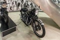 The motorcycle Vincent 998 Black Shadow 1952 at the exhibition in the King Abdullah II car museum in Amman, the capital of Jordan