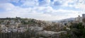 Cityscape of downtown Amman in Jordan on a sunny day with hills in the background