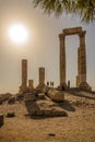 View at the Temple of Hercules at Citadel hill in Amman city - Jordan