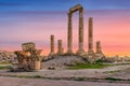 Amman, Jordan. The Temple of Hercules. Royalty Free Stock Photo
