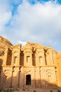 Amman, Jordan, 17th of March 2019: The Monastery at Al Khazneh - the treasury, Petra, Jordan