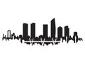 Amman Skyline Silhouette City Vector