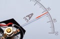 Ammeter Angle Close Up Royalty Free Stock Photo