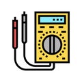 ammeter tool color icon vector illustration Royalty Free Stock Photo