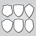 Shield Armor icon Logo Mascot vector Set 5