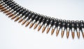 Ammo belt full of bullets Royalty Free Stock Photo