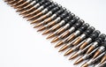 Ammo belt full of bullets Royalty Free Stock Photo