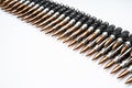 Ammo belt full of bullets Royalty Free Stock Photo