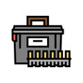 ammo box color icon vector illustration Royalty Free Stock Photo