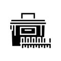 ammo box glyph icon vector illustration Royalty Free Stock Photo