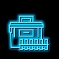 ammo box neon glow icon illustration Royalty Free Stock Photo