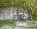 Ammo bunker 39 with gun emplacement missing Royalty Free Stock Photo