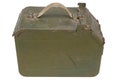 Ammo Can for ammunition belt for a 12.7 mm heavy machine gun DShK used by the former Soviet Union Royalty Free Stock Photo