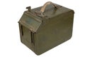 Ammo Can for ammunition belt for a 12.7 mm heavy machine gun DShK used by the former Soviet Union