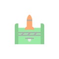 Ammo icon. Simple color vector elements of video game icons for ui and ux, website or mobile application Royalty Free Stock Photo