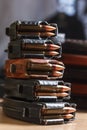 Ammo for machine guns with loaded magazines